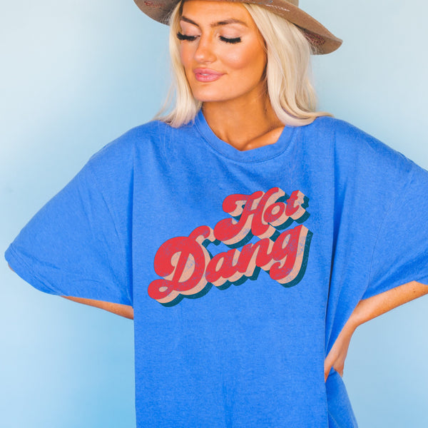 Hot Dang tee or trucker hat