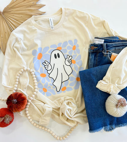 Groovy Long sleeve ghost tee