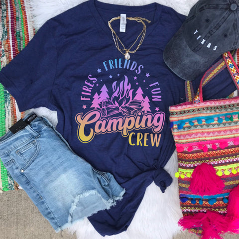 Camping Crew navy tee