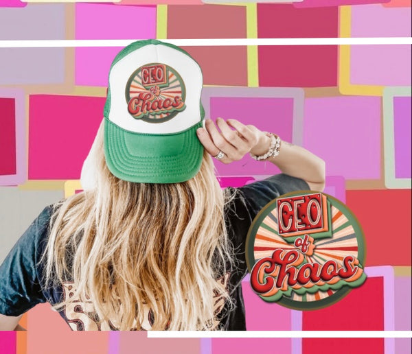 CEO of Chaos trucker hat