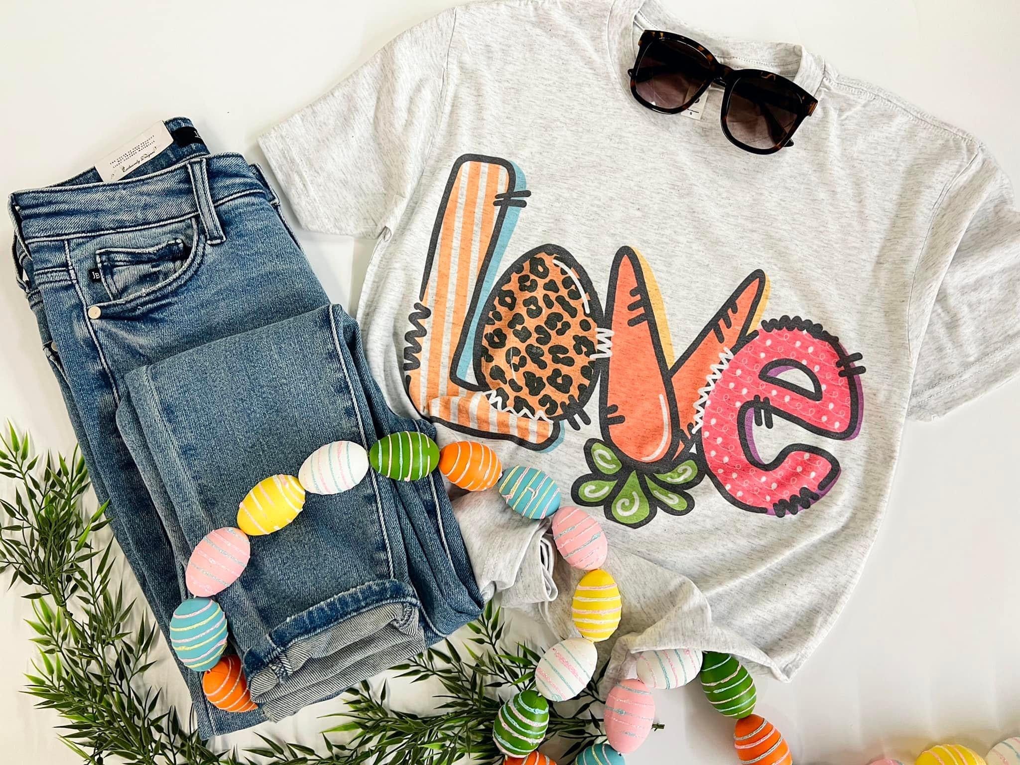 Love carrot Easter tee