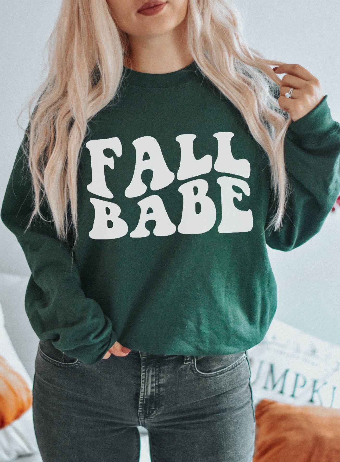 Fall babe (bubble letters) sweater or tee