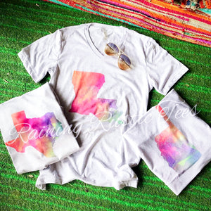 Tie dye state tees