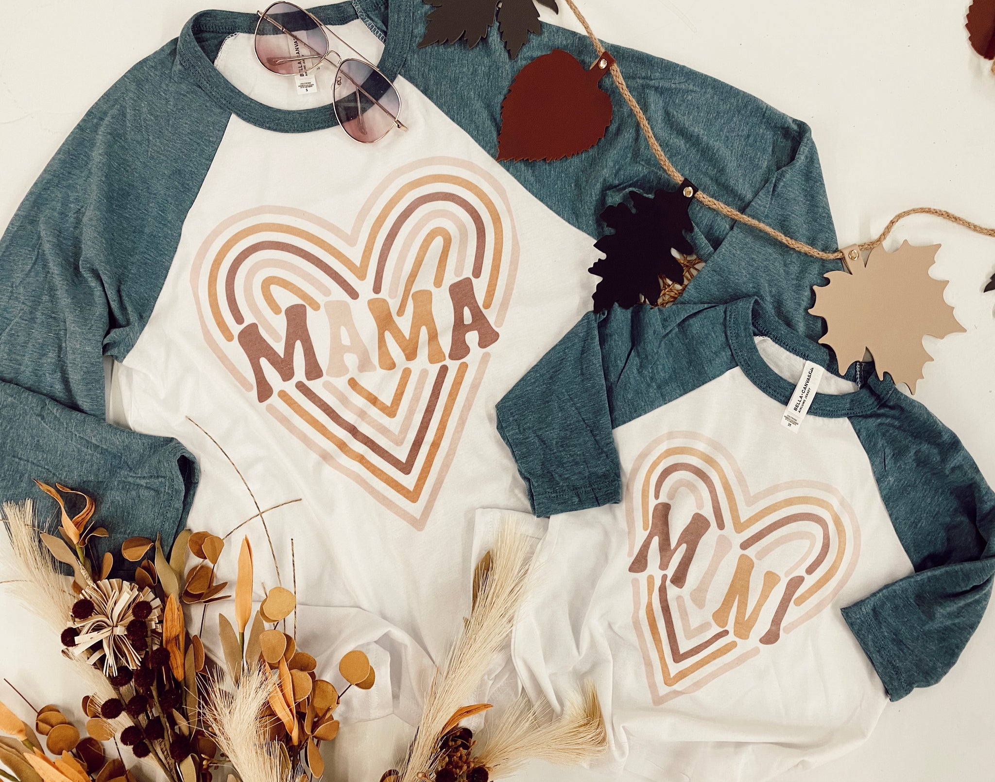 Autumn Heart MAMA & MINI raglans