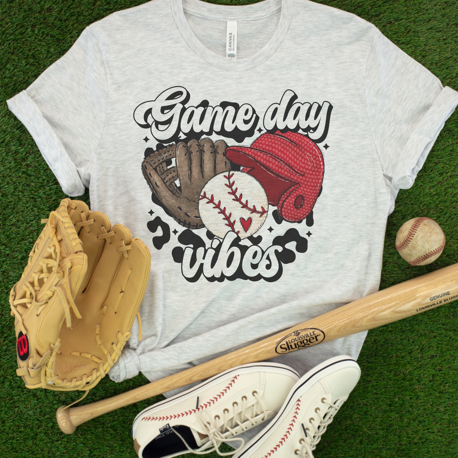 Game day vibes baseball tee