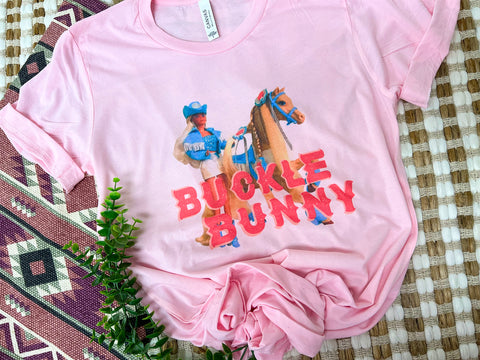 Buckle Bunny Barbie tee