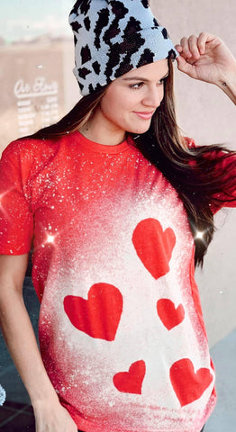 Oh so sweet bleached hearts tee