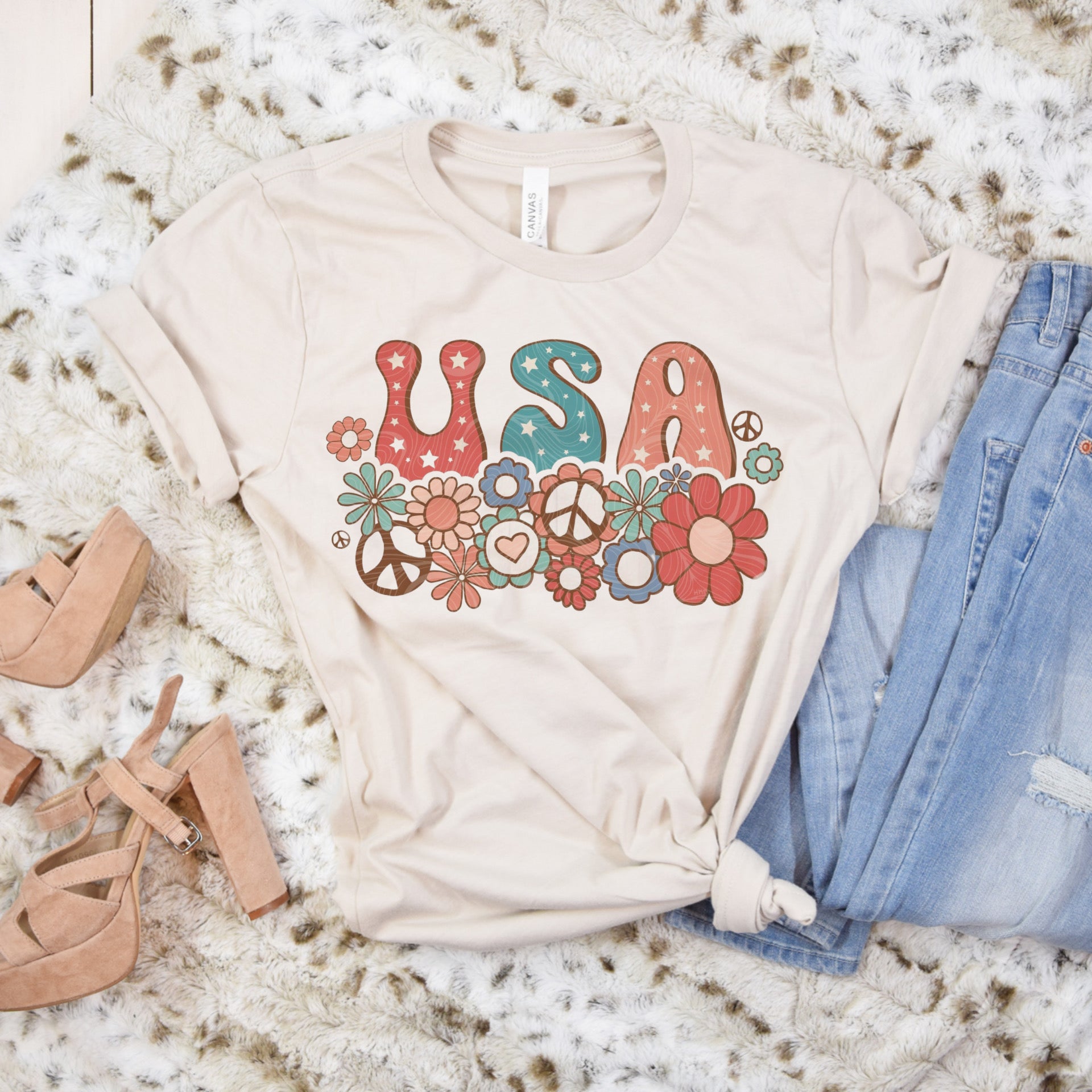 Daisy/Peace USA tee