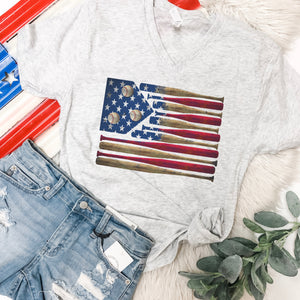 Baseball American 🇺🇸 flag tee