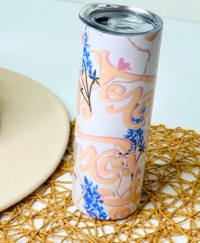 Texas bluebonnet tumbler