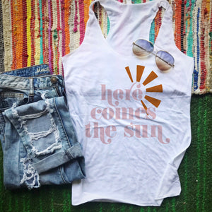 Here comes the Sun retro tank