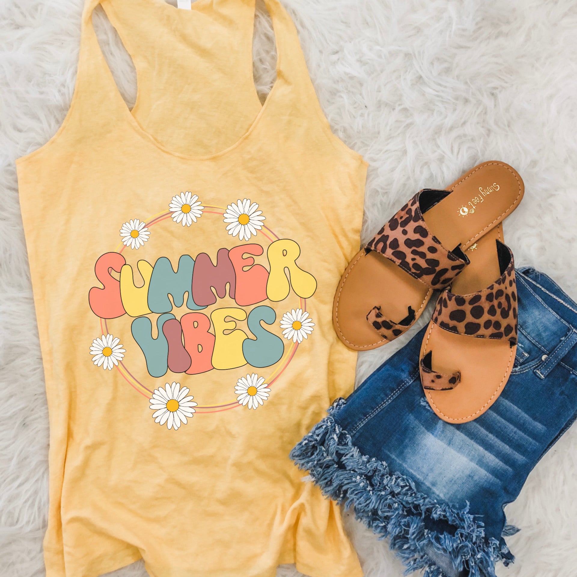 Summer vibes daisy tank