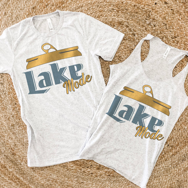 Lake mode beer style tee/tank