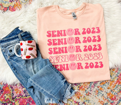 Senior 2023 stacked tee