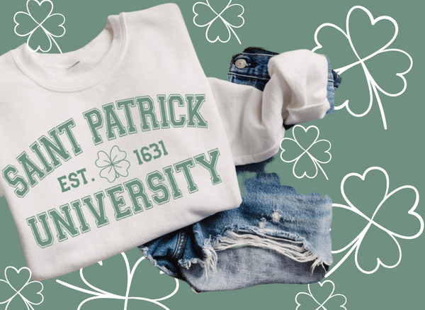 Saint Patrick University sweater