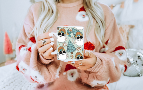 Groovy Santa peace sign mug