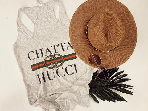 Chatta hucci tank (fleck grey/white)