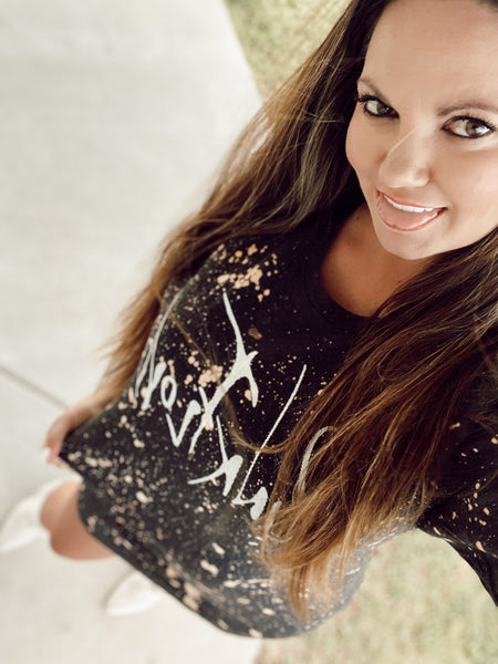 Pink Floyd Bleach splatter tee dress