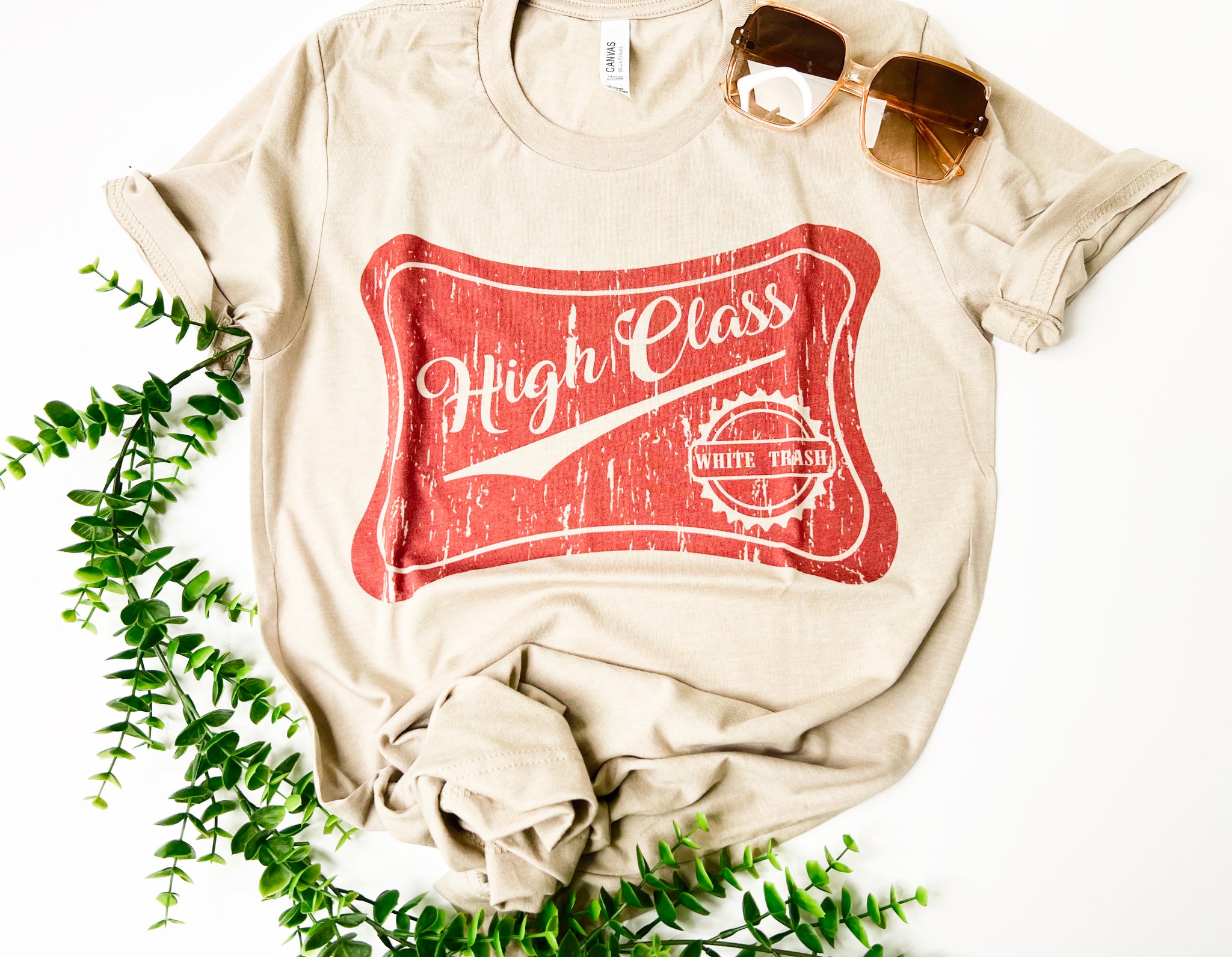 High Class White Trash tee