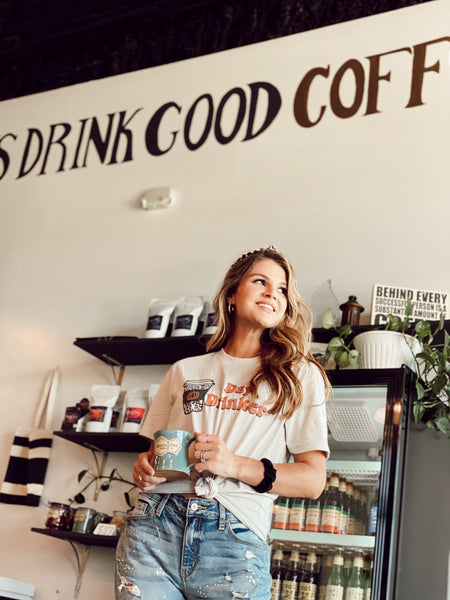 Day drinker coffee tee