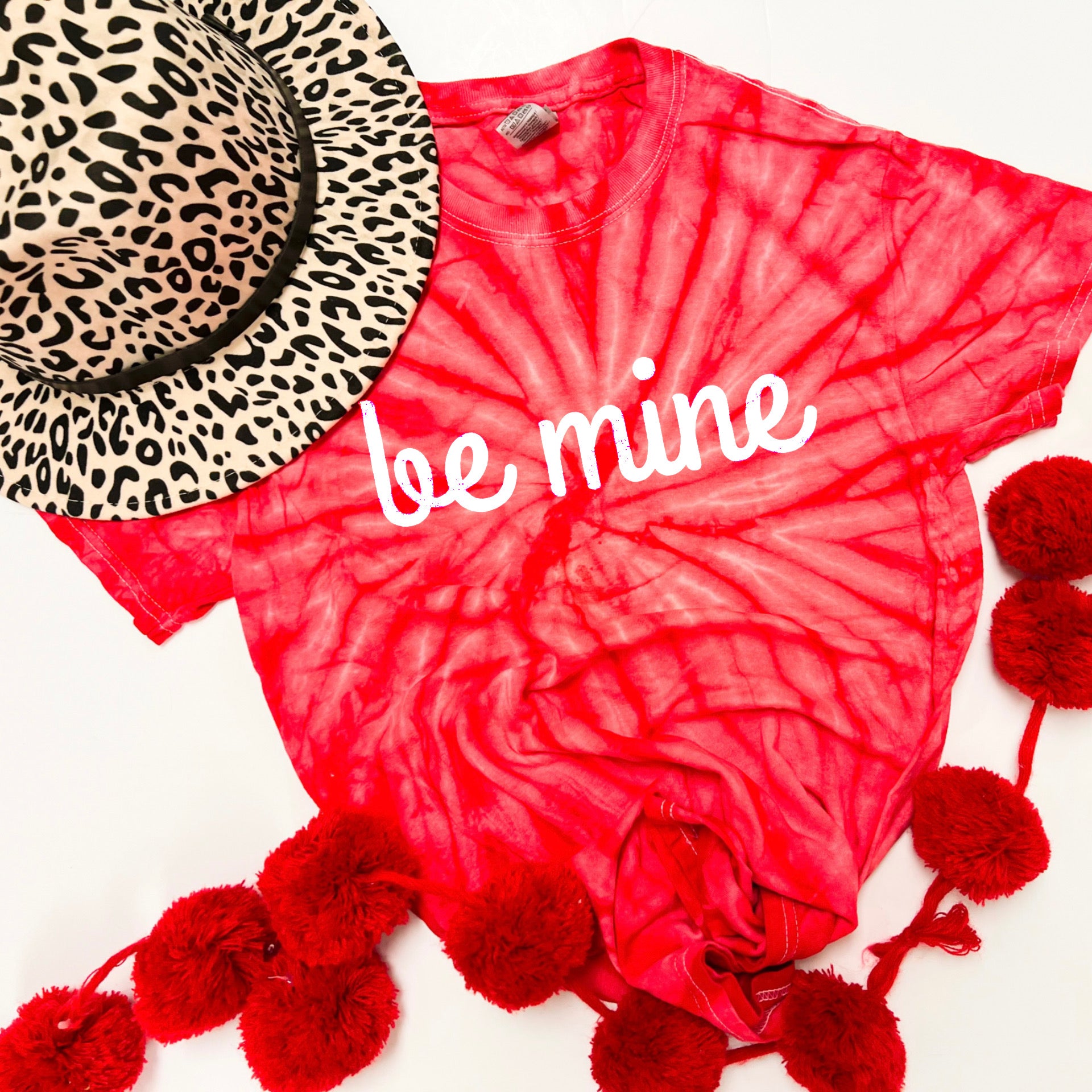 Be mine tie dye tee