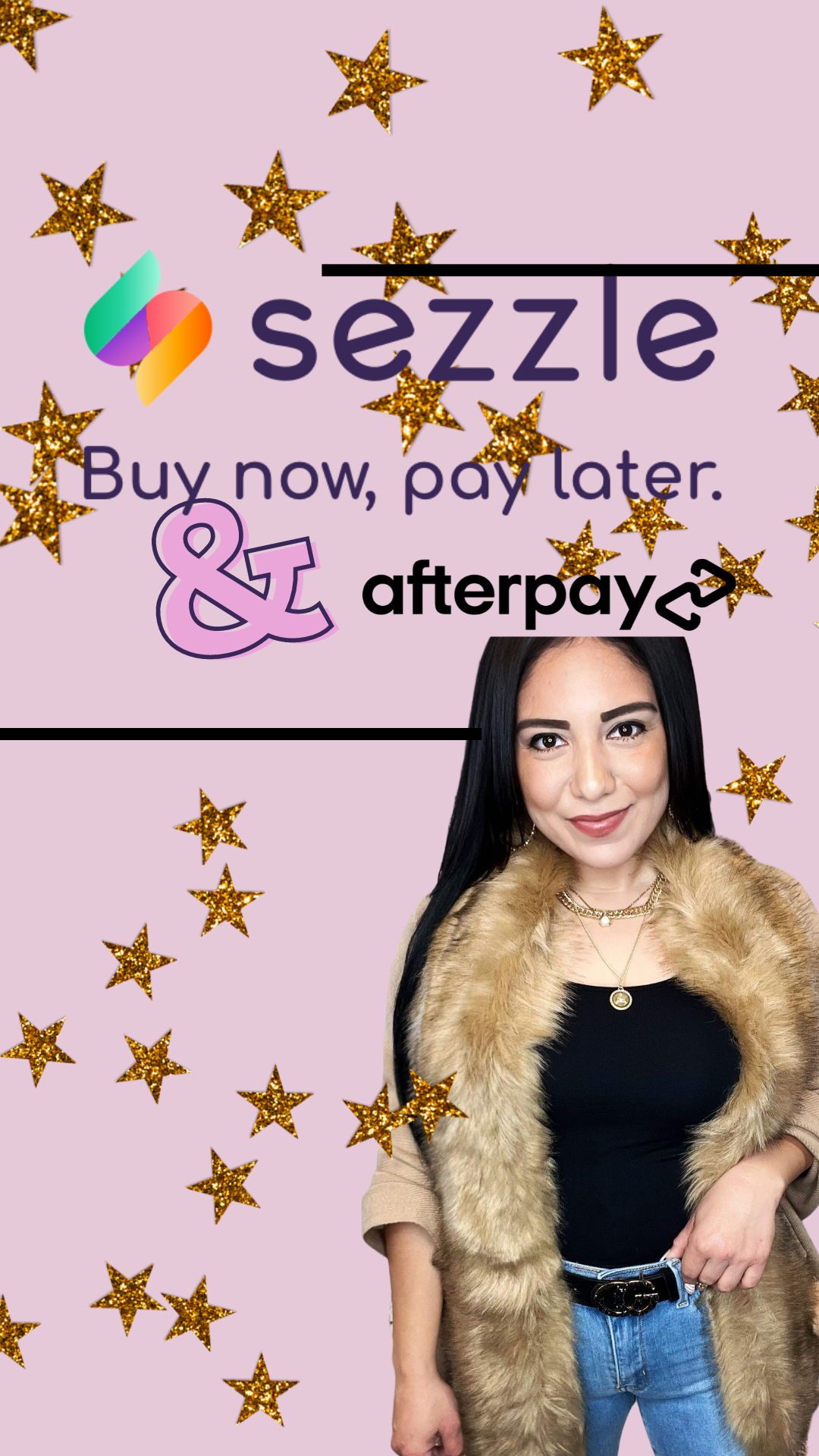 Customized SEZZLE / Afterpay graphic