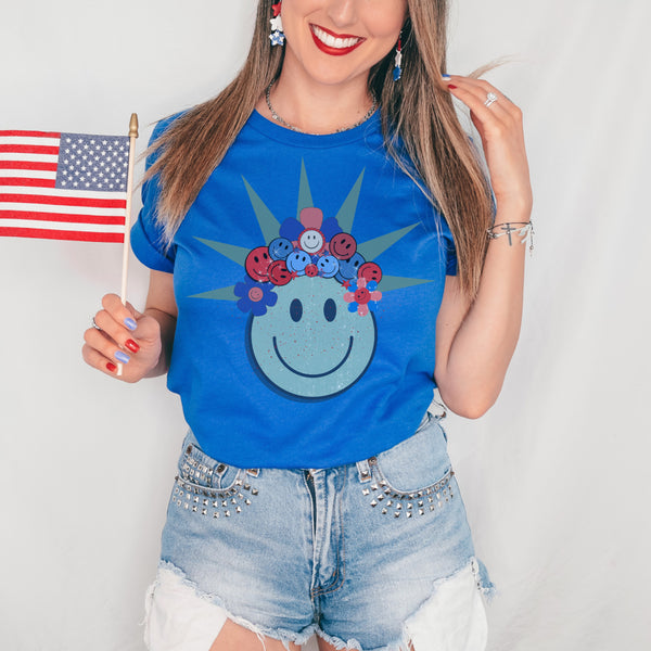 Sweet land of liberty smiley tee