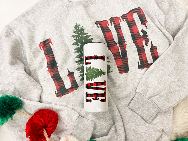 L 🎄VE 20oz tumbler