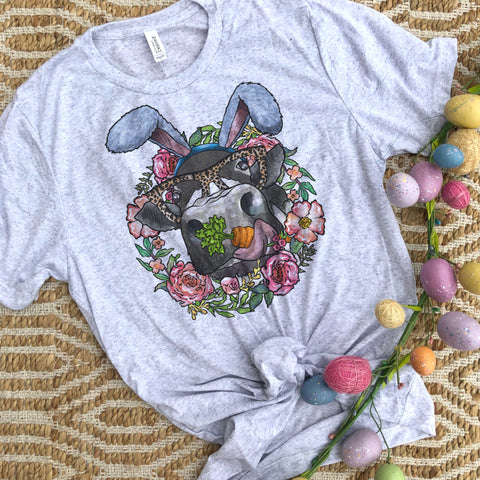 Cute Cow Bunny ears tee