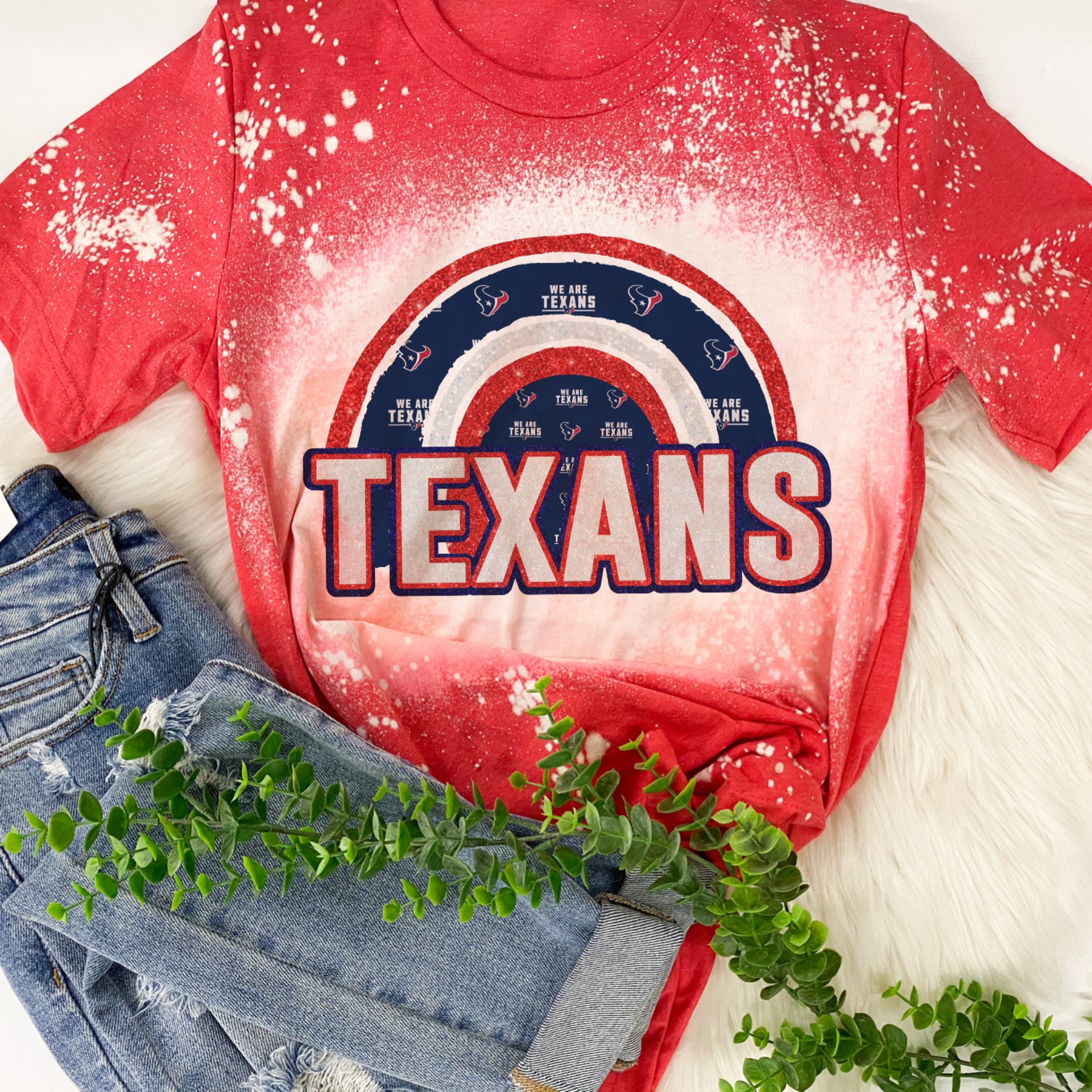 Rainbow Texans tee