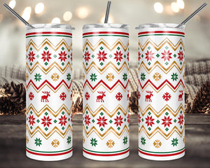 Stitched in Christmas tumbler