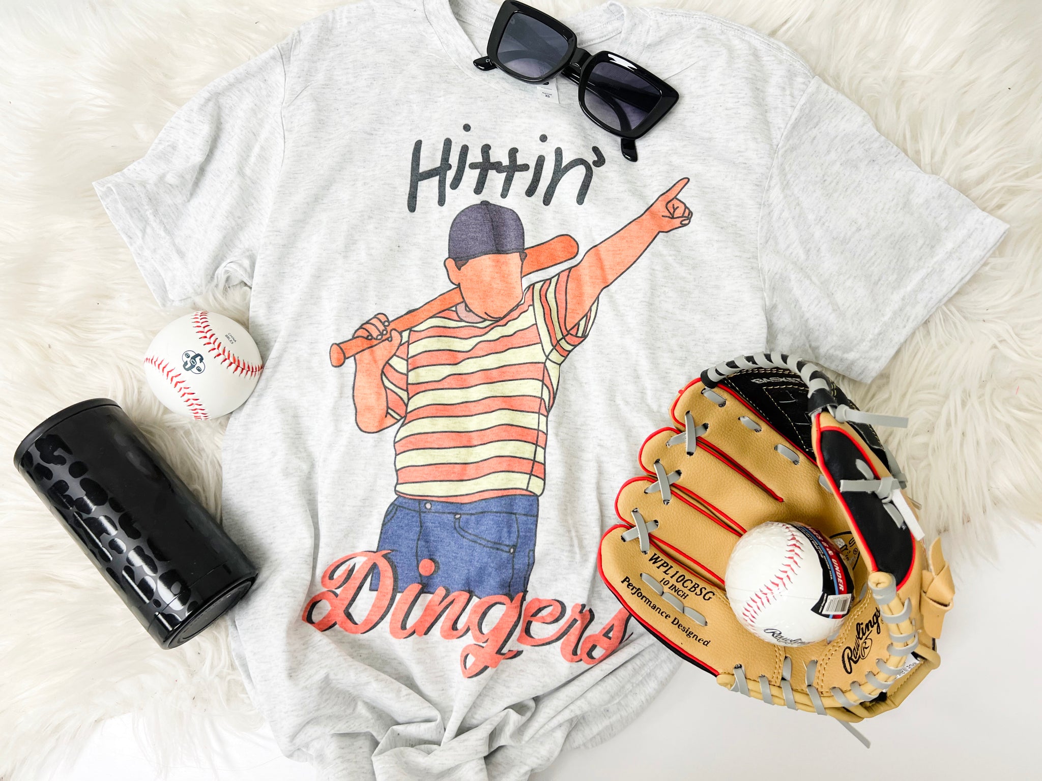 Hittin' Dingers tee