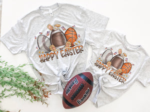 Happy Easter Sports egg tee