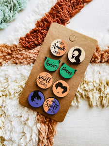 A bunch of hocus pocus earrings set