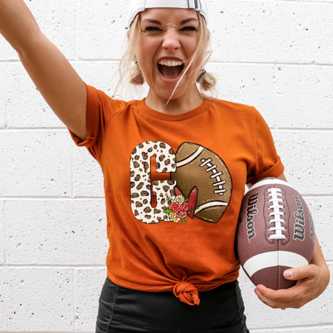 GO football tees (several color options)