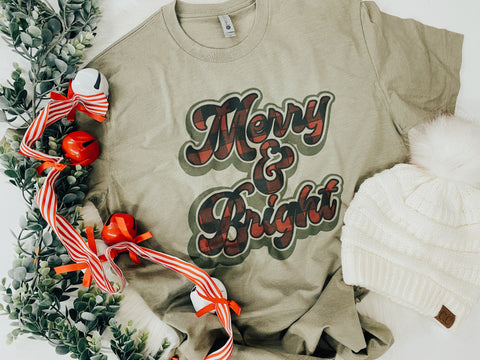 Merry & Bright tee