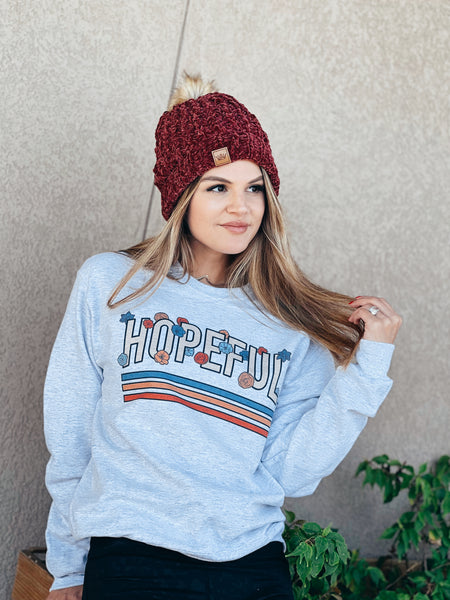 Hopeful • retro sweater