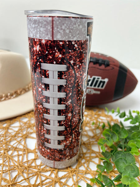 Football Mom tumbler