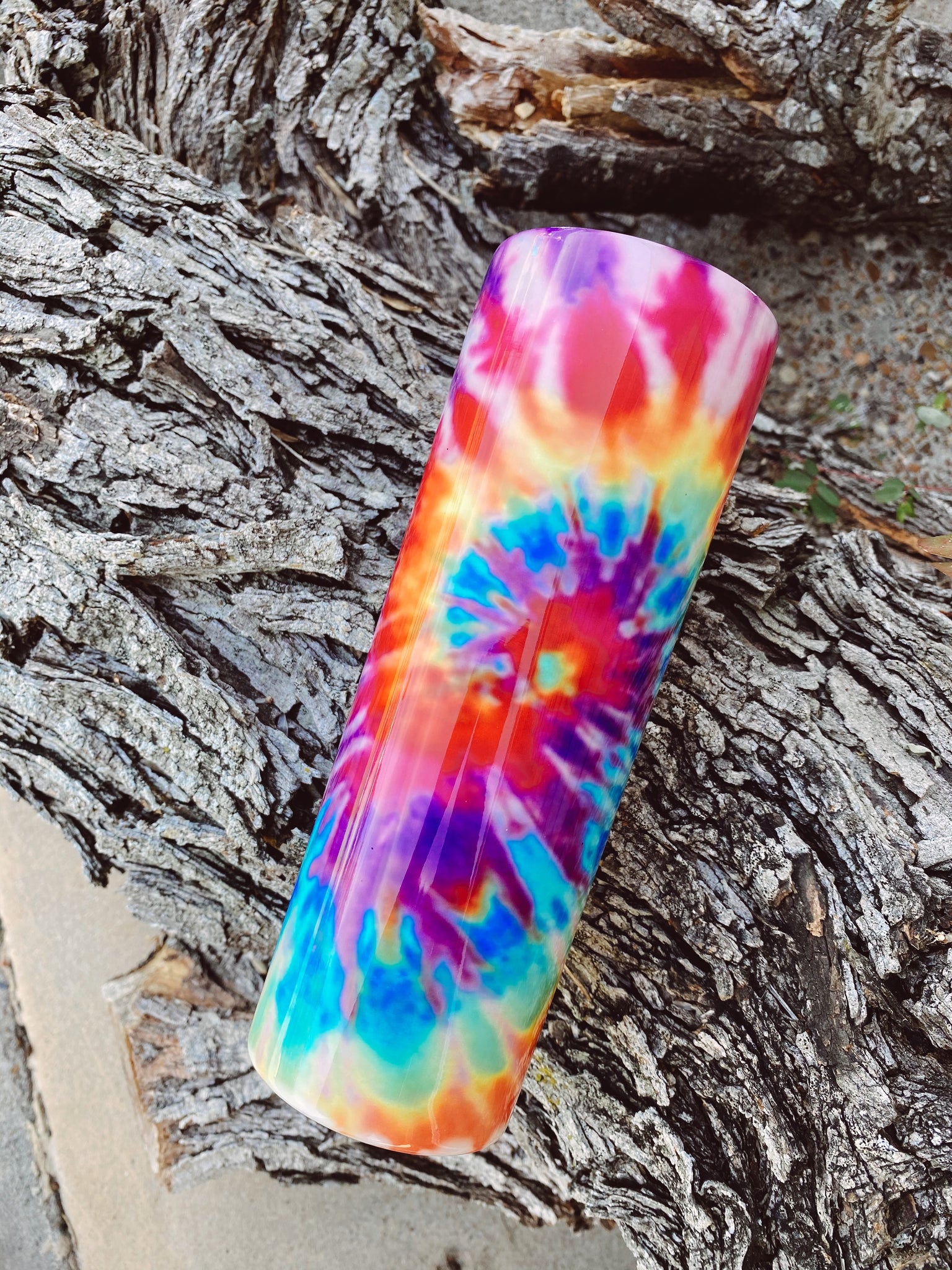 Tie dye tumbler