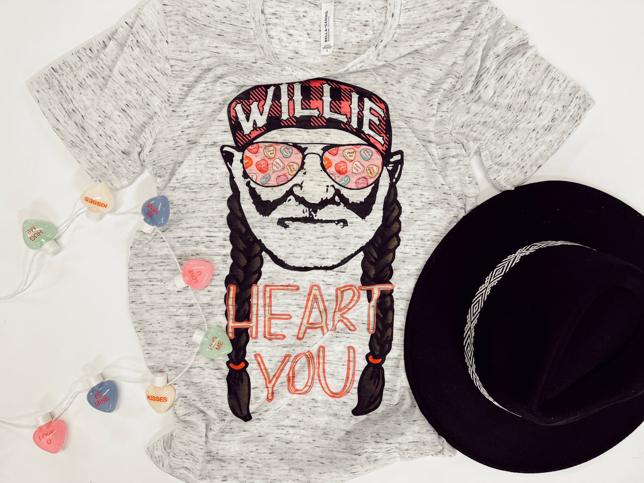 Willie heart you • candy heart tee