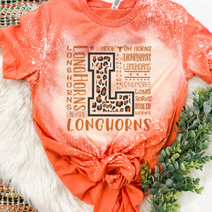 L multi Longhorns tee