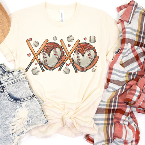 XOXO baseball tee