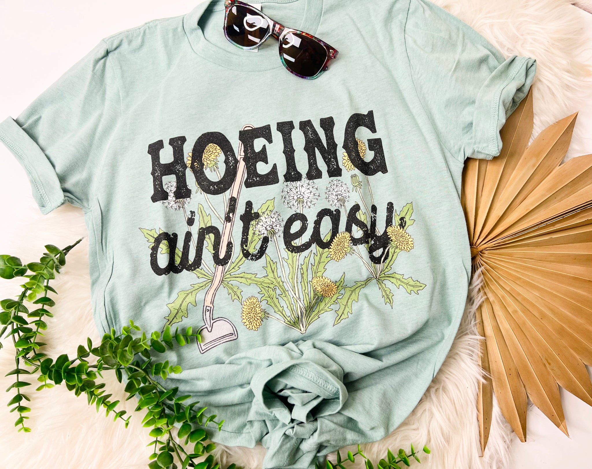 Hoeing aint easy tee