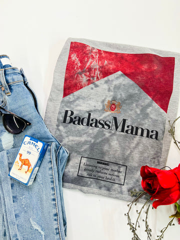 Badass Mama cigs tee