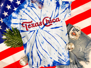 Texas Chica tie dye tee