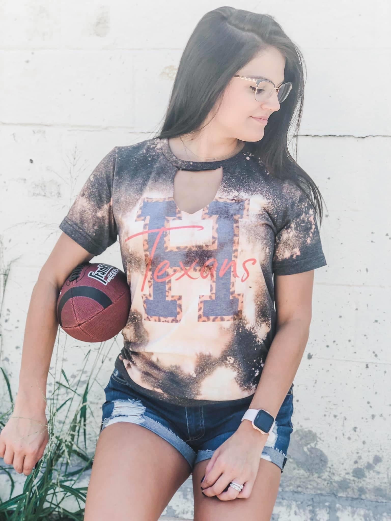 H Texans team tee