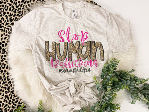 STOP human trafficking (leopard)