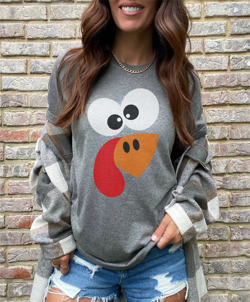 Cute Turkey Face Tee