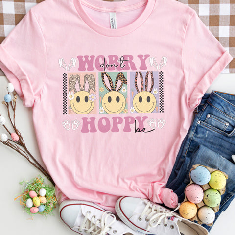 Don’t worry be Hoppy retro tee