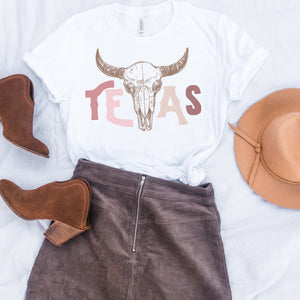 Texas steer tee